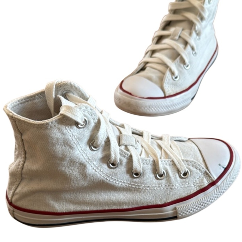 CONVERSE CHUCK TAYLOR ALL STAR YOUTH HIGH TOP WHITE SNEAKER SIZE 1